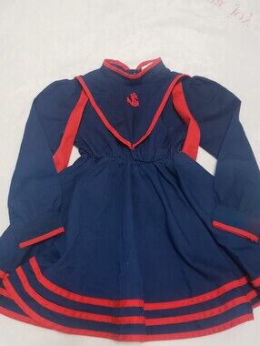 Vintage Nannette Navy and Red Sailor Dress